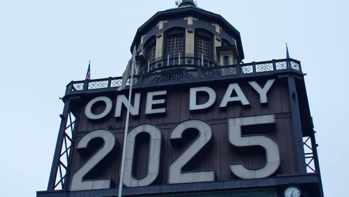 One Day 2025: A Future Date to Plan For