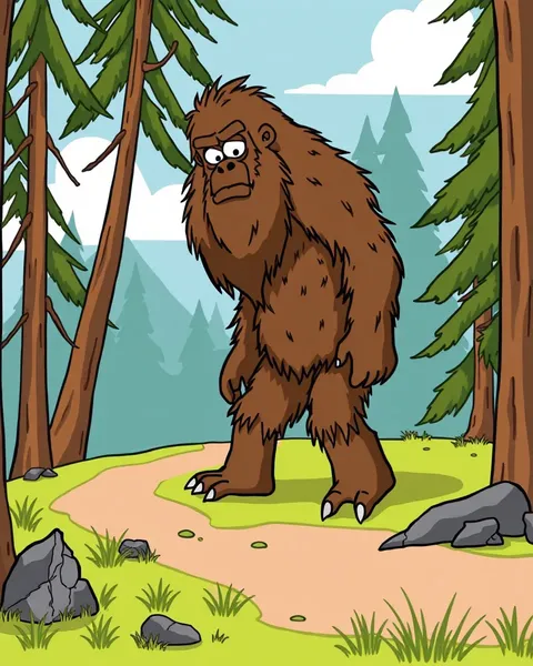 Online Users Share Cartoon Bigfoot Pictures