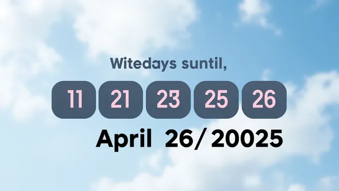 Only Days Remain Until April 26 2025 Important Deadline Approaches