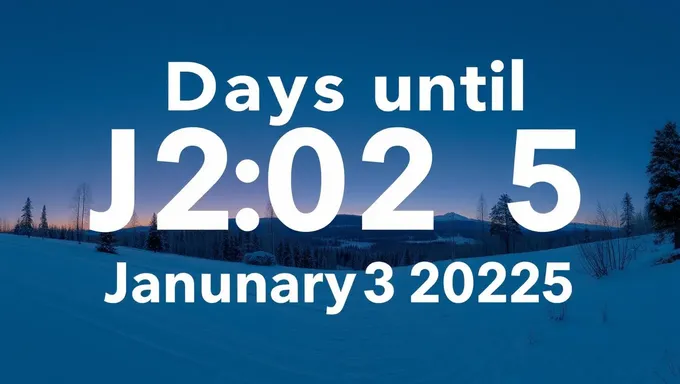 Only Days Remain Until January 3 2025 Countdown