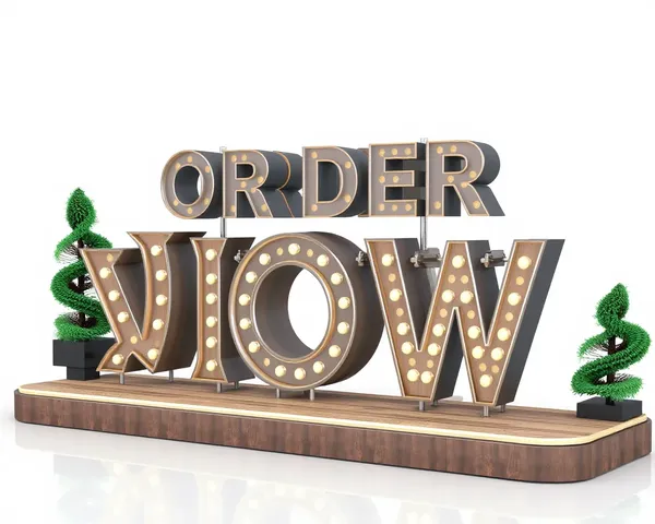 Order Now 3D PNG Graphics Now