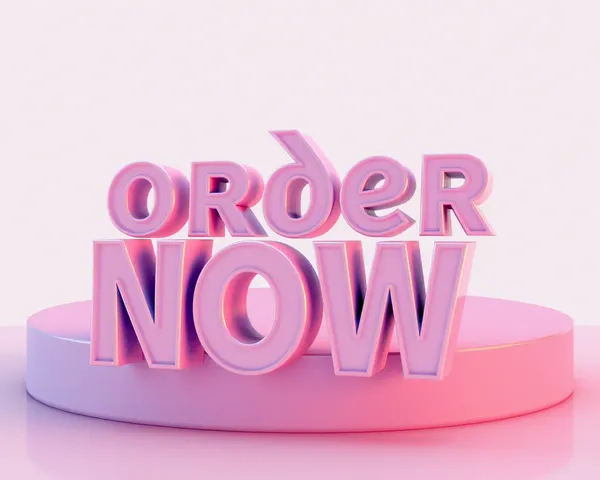 Order Now Advanced 3D PNG