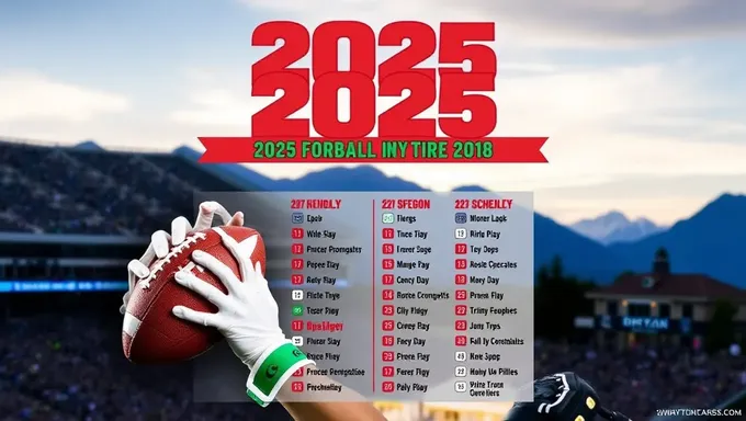 Oregon 2025 Football Schedule: Home and Away Games