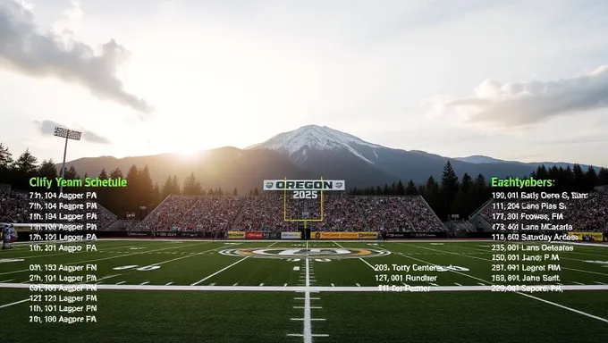 Oregon 2025 Football Schedule: Quarterback and Running Back Depth