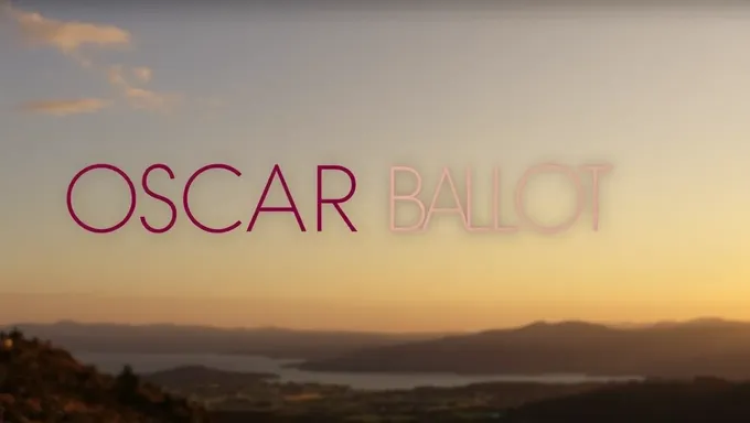 Oscar Ballot PDF 2025: Academy Awards Nominees Voting Schedule