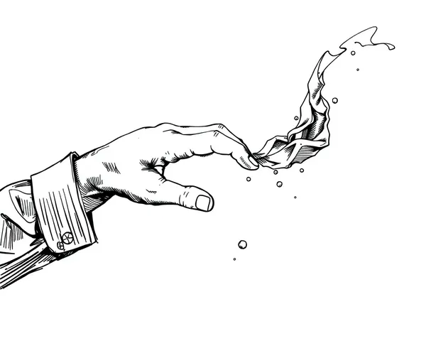 Outstretched Hands Sketch in PNG Format