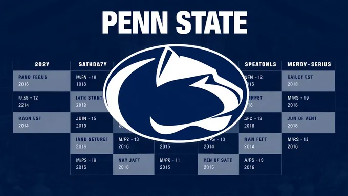 PENN State 2025 Schedule Includes Home Opener