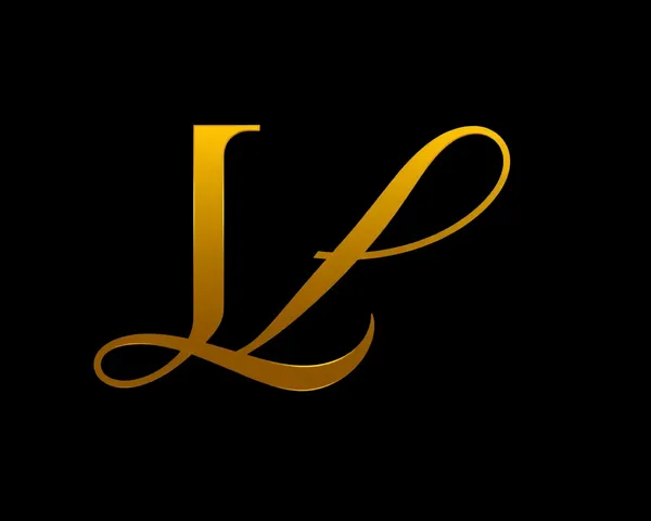 PNG Gold Letter L Logo Font Design