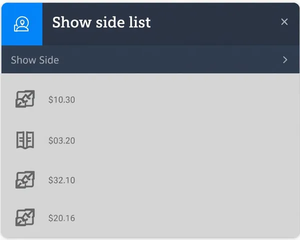 PNG Icon for Show Hide List