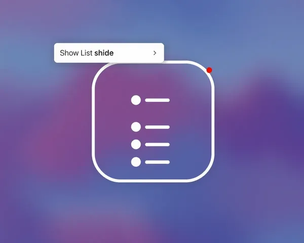 PNG Icon for Show Hide List