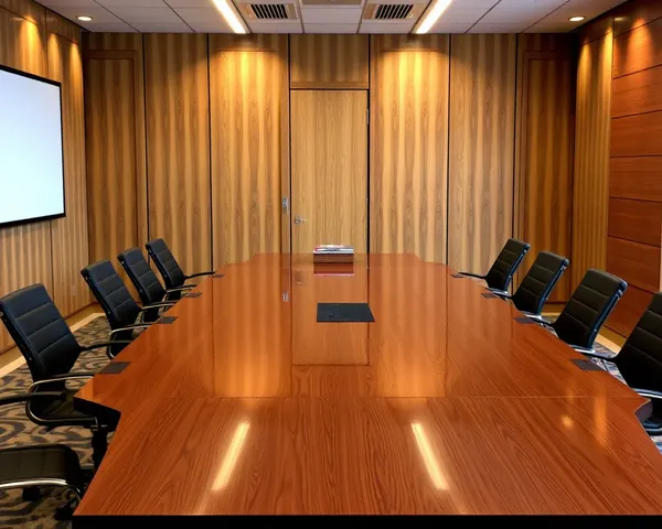 PNG Illustration of Executive Board Table Layout