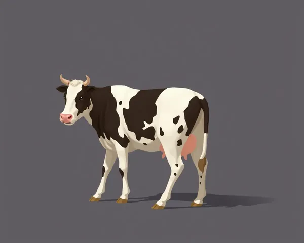 PNG Image of Cow and Cat Stance Similarity