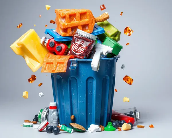 PNG Image of Trash Can Overflowing with Trash