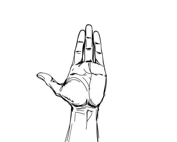 PNG Sketch of Hands Reaching Out