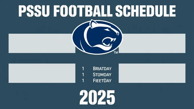 PSU Football Schedule 2025 Confirmed for Next Year