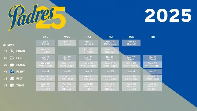 Padres 2025 Schedule Announced for Next Season