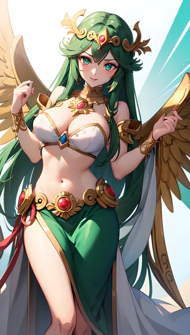 Palutena R34: Leader of the Goddesses in Kid Icarus