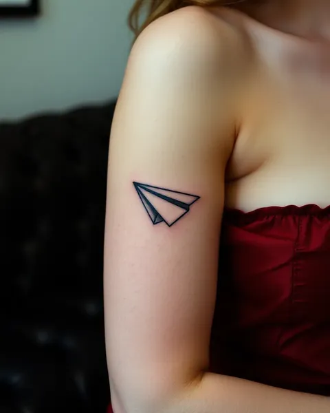 Paper Aeroplane Tattoo Symbolism and Personal Significance