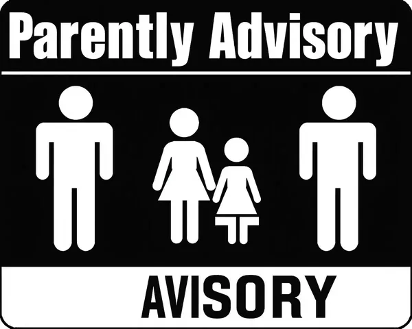 Parental Advisory PNG Image Warning Label Required