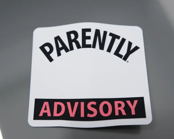 Parental Advisory PNG Label for Mature Audiences