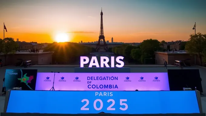 Paris 2025 Hosts Colombia Delegation