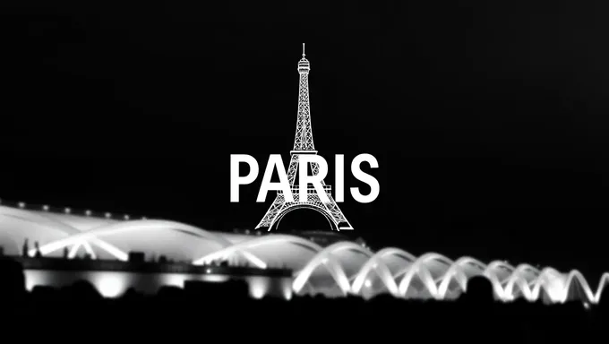 Paris 2025 Logo White Iconic Design