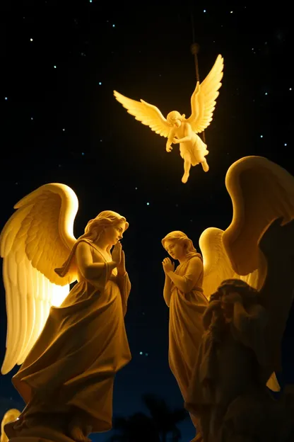 Peaceful Good Night Images with Angels Surround