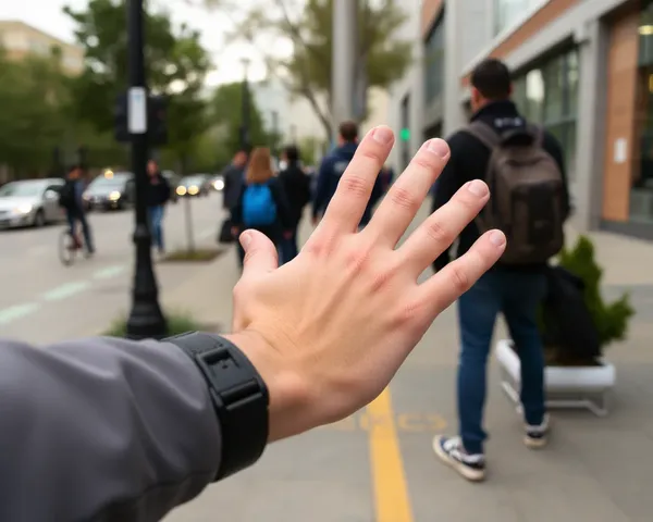 Pedestrian Hand Png Transparent Background