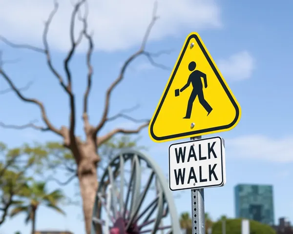 Pedestrian Walk Sign PNG Transparent Icon Design