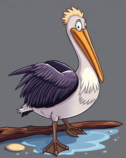 Pelican Cartoon Pictures Feature Funny Bird Characters