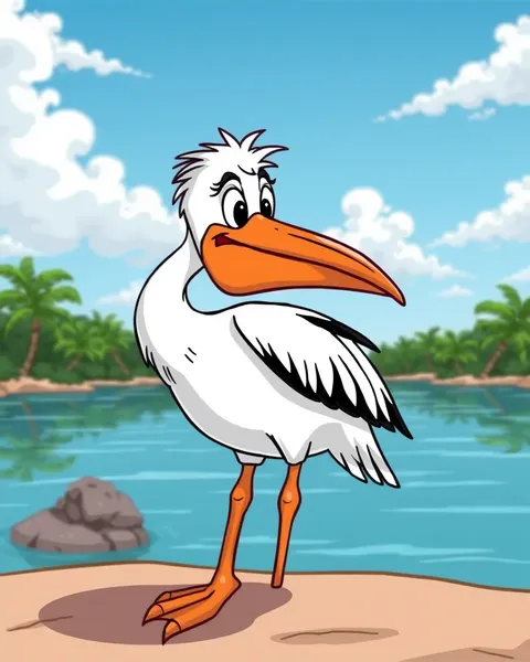 Pelican Cartoon Pictures Showcase Whimsical Bird Adventures