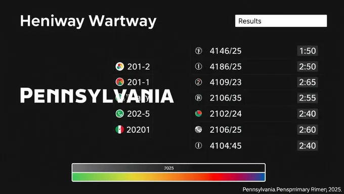 Pennsylvania Primary 2025 Election Results Announced