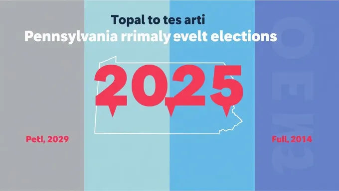 Pennsylvania Primary Elections 2025 Dates Schedule