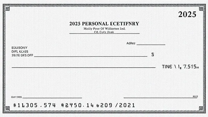 Personal Checks Without Address 2025 Details