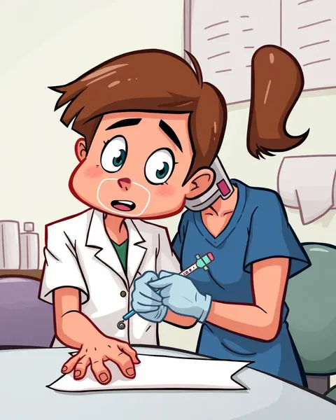 Phlebotomy Pictures in Cartoon Style for Fun