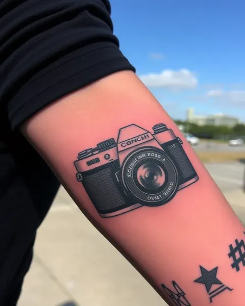 Photography Inspired Camera Tattoo Designs