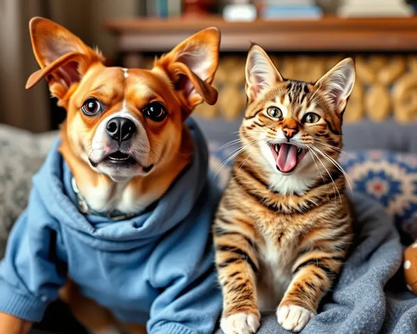 Photos of Hilarious Dogs and Feline Antics