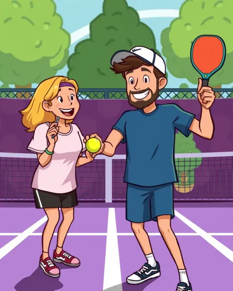 Pickleball Cartoon Pictures: A Delightful Mashup