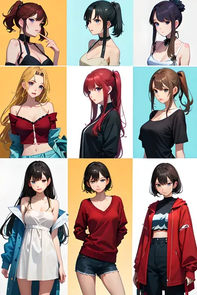 Picture Grid 3 by 3 Anime Art