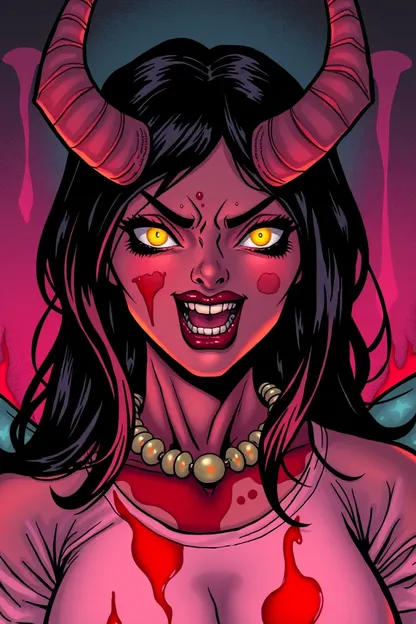 Picture of Comic Demon Girl from Hell