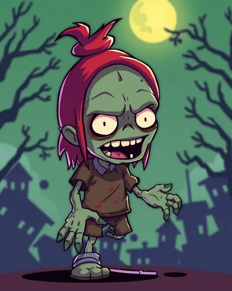 Picture of a Cartoon Zombie