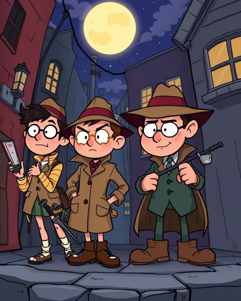 Pictures of Cartoon Detectives