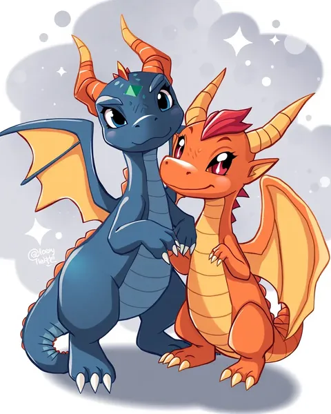 Pictures of Cartoon Dragons Revealed