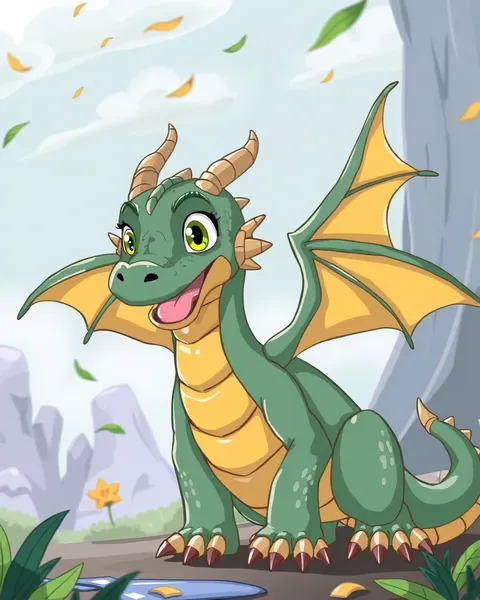 Pictures of Cartoon Dragons and Adventures