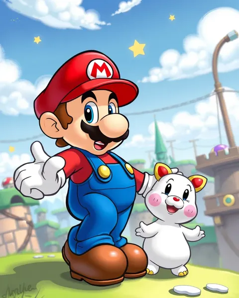 Pictures of Cartoon Mario in Games