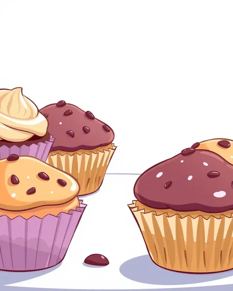 Pictures of Cartoon Muffins: Colorful Illustrations of Muffin Friends