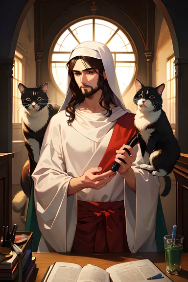 Pictures of Jesus and Animals Together