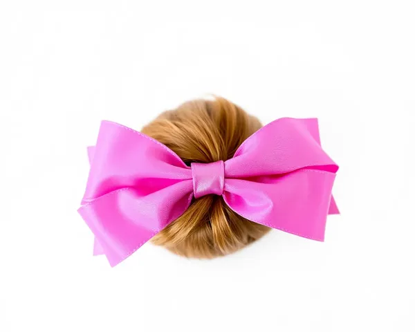 Pink Hair Bow Transparent PNG File Format