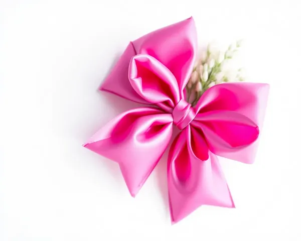 Pink Hair Bow Transparent PNG Image Download