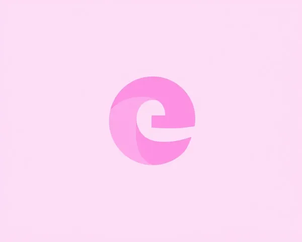 Pink Microsoft Edge Icon PNG File Identified